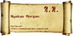 Nyakas Morgan névjegykártya